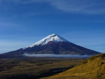 Glacier-capped Cotopaxi volcano in the Ecuadorian Andes